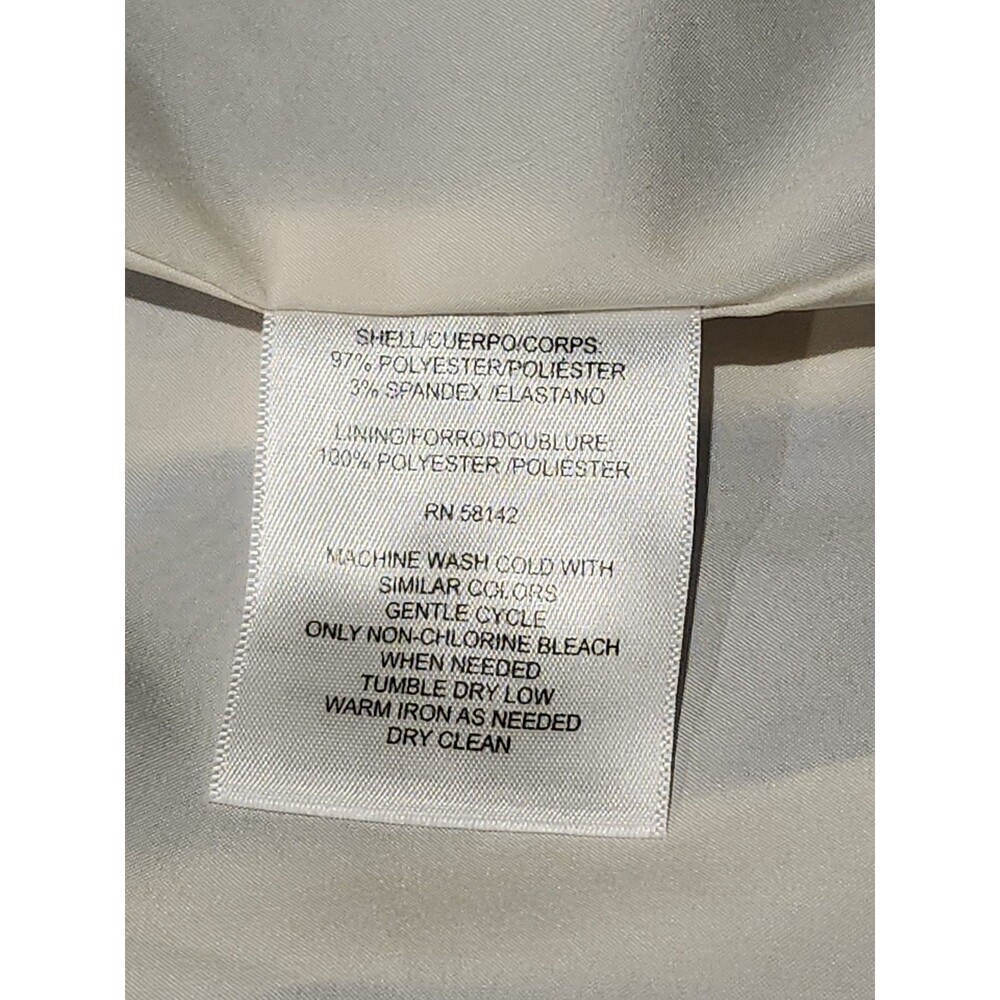 Donna Morgan Quincy Blue & White Geometric Sleeveless Maxi Dress Size 16 - Picture 10 of 10